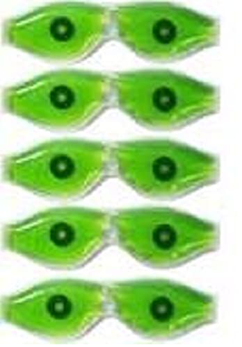 Cooling Gel Eye Mask for Dark Circles & Puffy Eyes – Reusable Gel Eye Patches for Dry Eyes, Pain Relief & Redness – Stretchy & Comfortable Eye Cooling Pads for Relaxation, Sleep & Travel – 5 Pack (Men & Women)