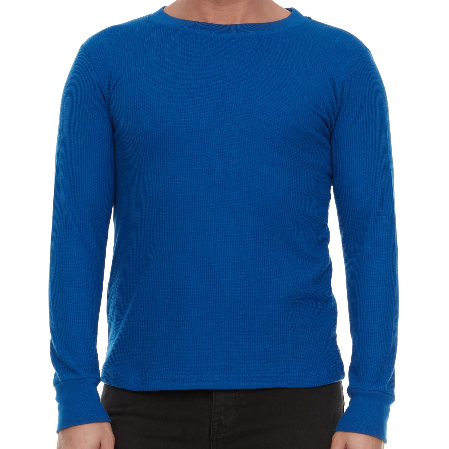 JMR Men’s Heavyweight Waffle Thermal Shirt - 100% Cotton Long Sleeve Base Layer - Warm & Breathable Winter Underwear for Outdoor Activities, Hiking, and Camping