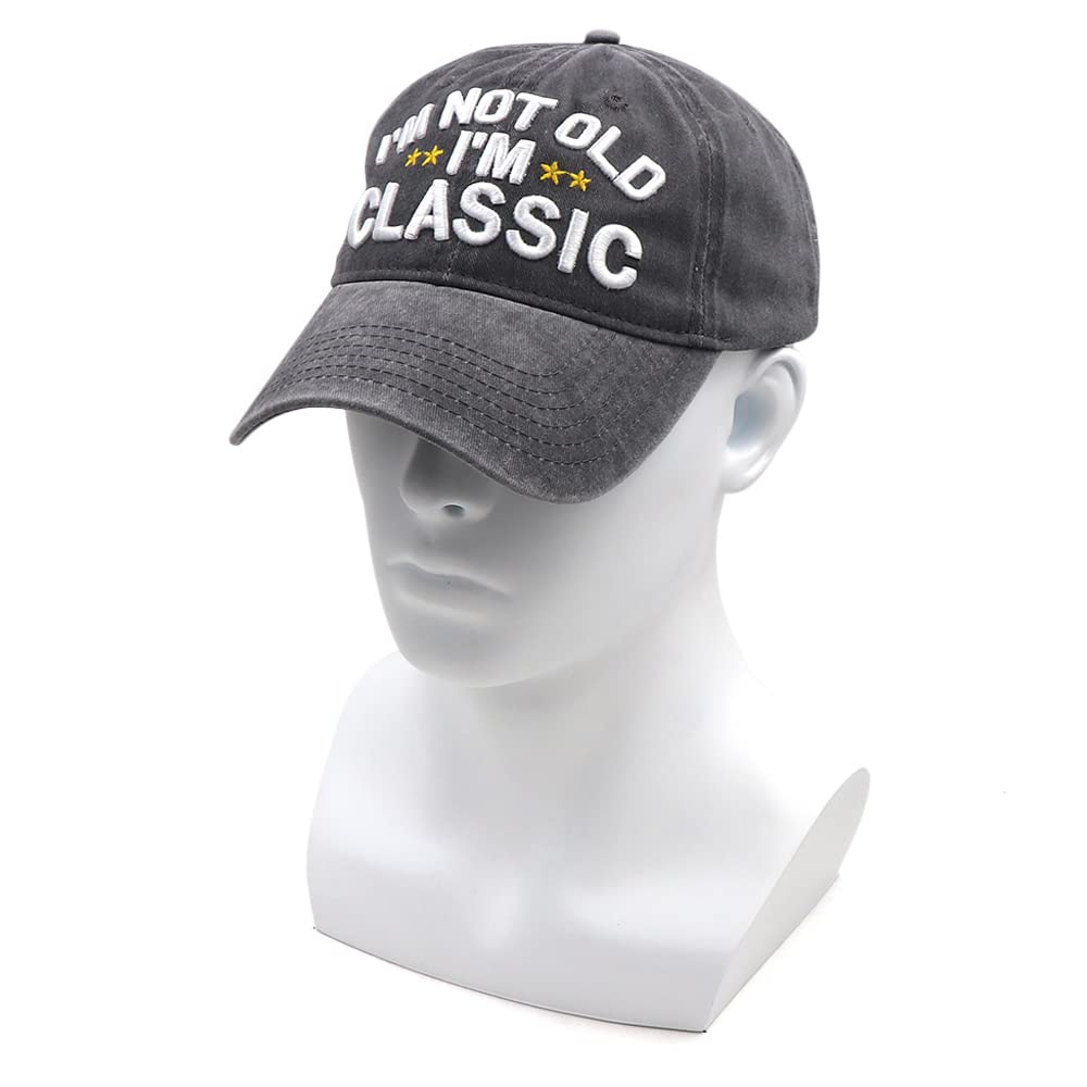 Funny Retirement & Birthday Gifts for Men & Women - 'I'm Not Old' Classic Baseball Cap | Novelty Gag Gift for Dad, Grandpa, Elderly | Perfect for Parties, Jokes & Casual Wear