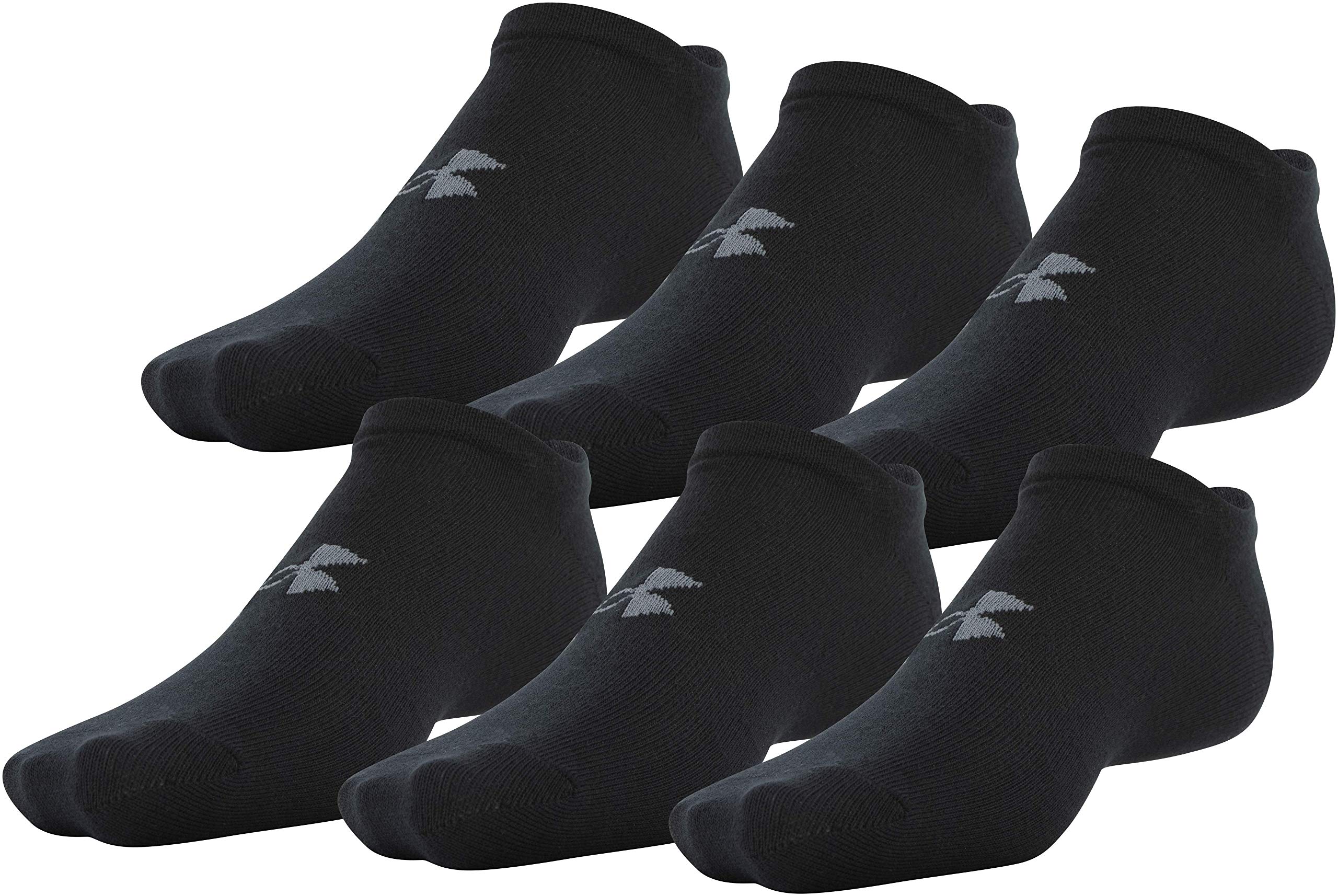 Under Armour Men's Essential Lite No Show Socks 6-Pack - Breathable Athletic Socks for Running, Gym & Casual Wear