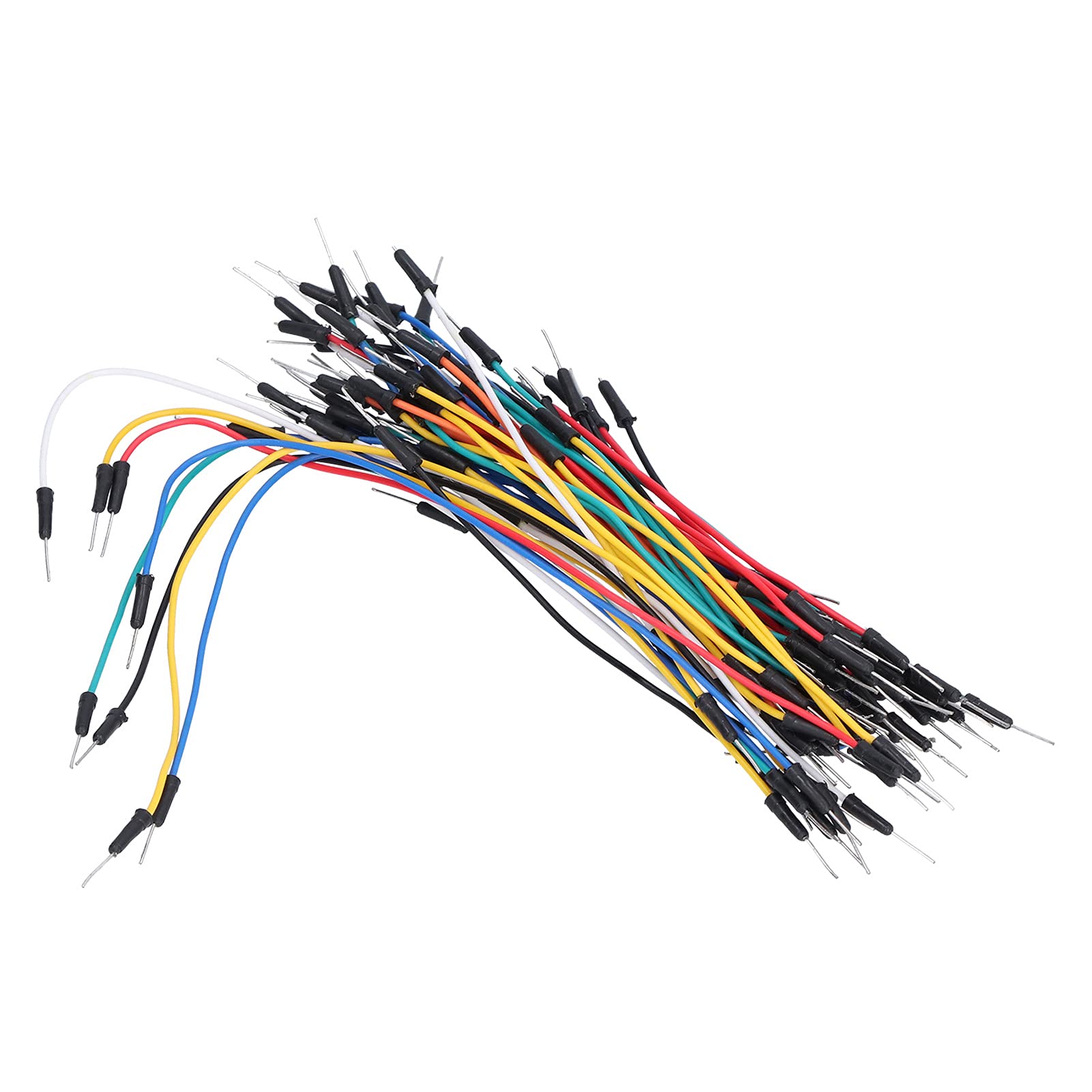 65Pcs Multicolor Breadboard Jumper Wires Kit - Durable for DIY Electronics Projects