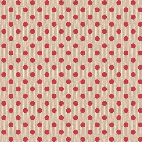 Tilda Winter Polkadot Red Scrapbooking Paper 160085 - Perfect for DIY Cards, Photo Albums, and Memory Books