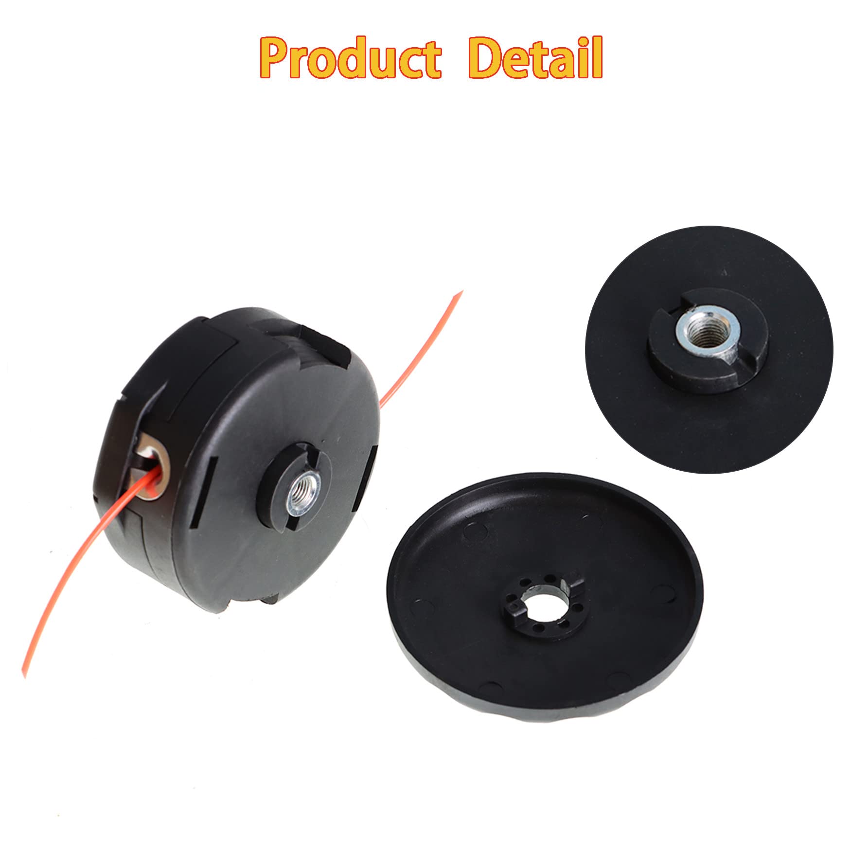 3-Pack String Trimmer Head Replacement for Echo Speed Feed 400 SRM225 SRM230 SRM-302 SRM-303 SRM-311 SRM-330 SRM-340 SRM-3110 SRM-3400 SRM-3410 SRM-3500 - Compatible with Echo Trimmers - Ideal for Lawn Care, Yard Maintenance & Landscaping