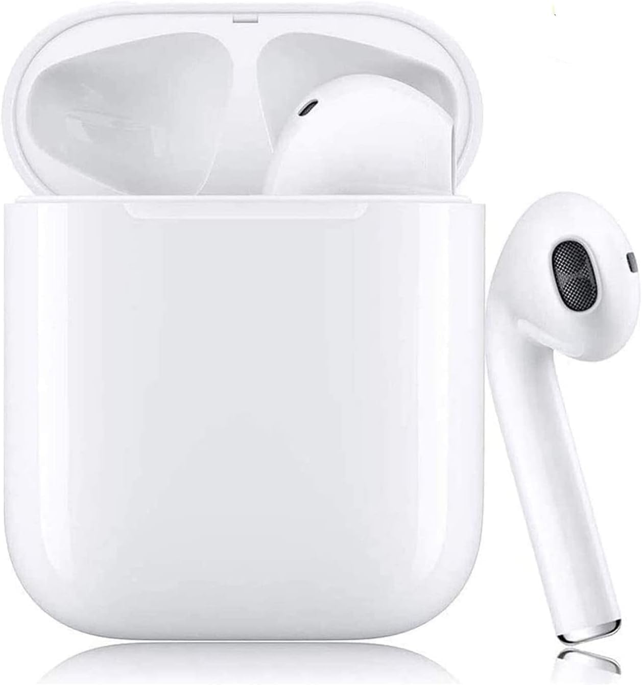 Wireless Earbuds with Wireless Charging Case - IPX7 Waterproof Bluetooth 5.2 Headphones, Touch Control Stereo Earphones, Auto Pairing Hi-Fi Sound for iPhone/Android - Perfect for Gym, Running & Travel