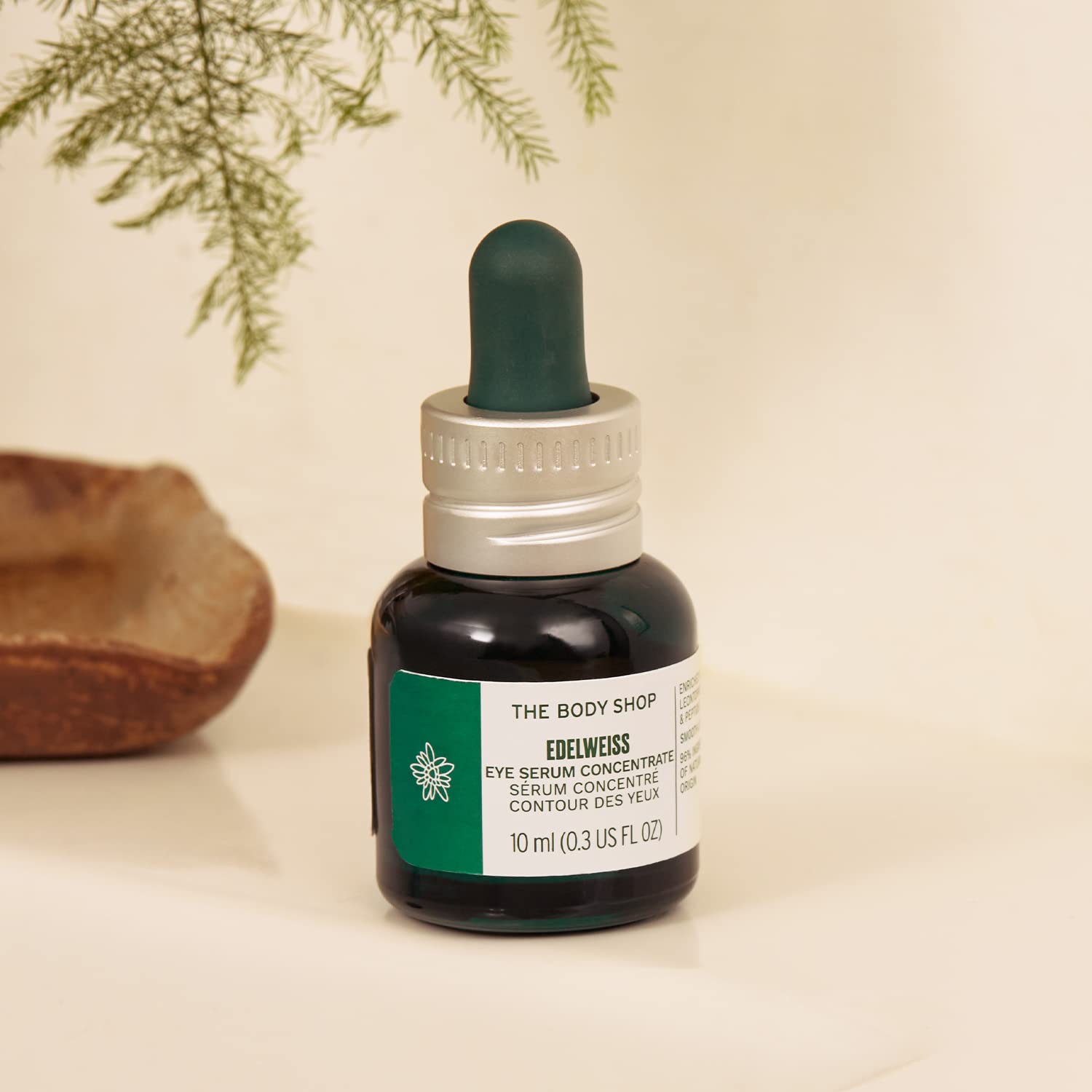 The Body Shop Edelweiss Eye Serum 10ml | Dark Circle & Puffiness Reduction | Day & Night Eye Care Treatment for Brightening & Hydration