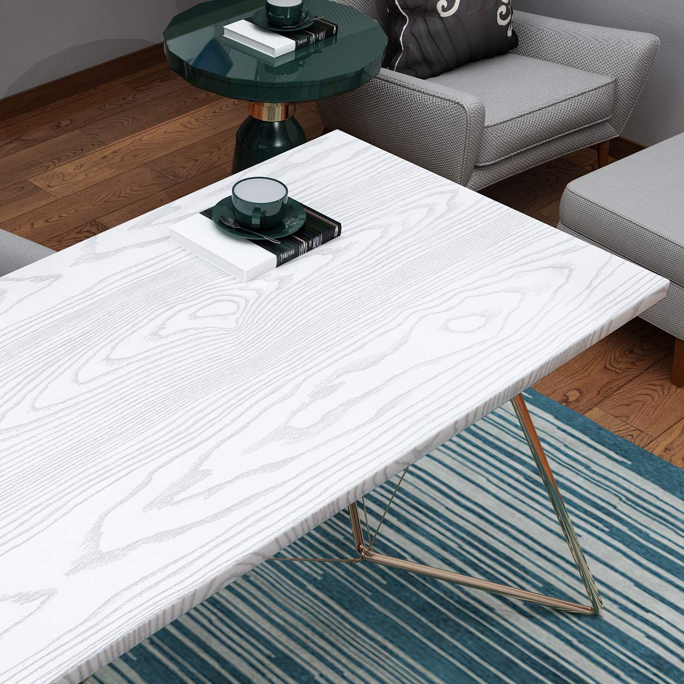 Livelynine White Wood Peel and Stick Wallpaper - 15.8