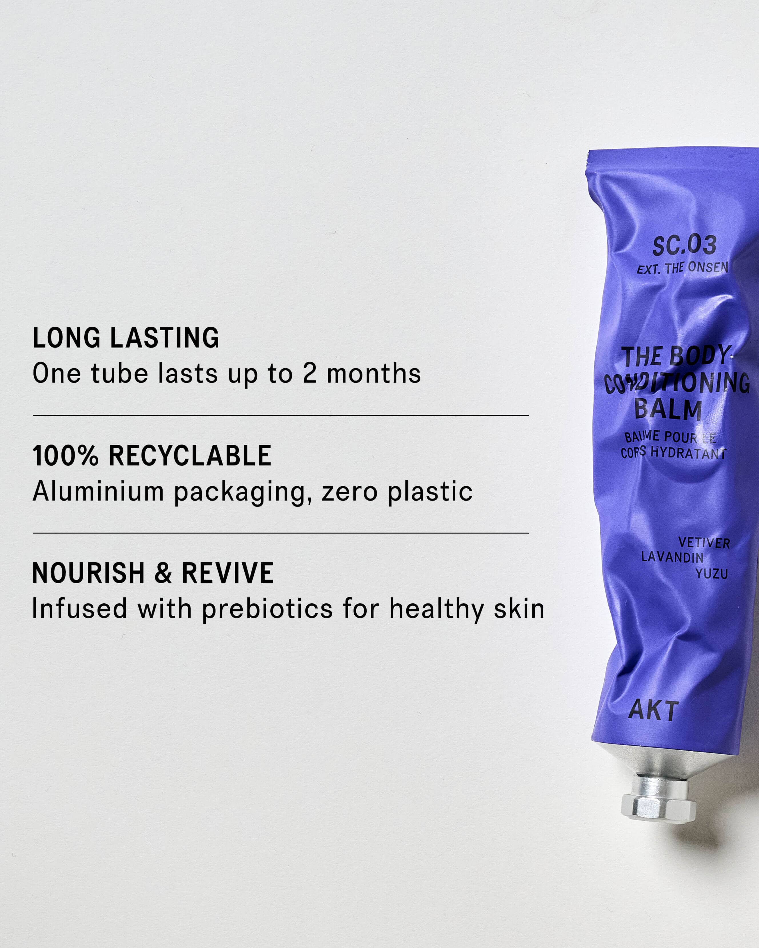 The Onsen Body Conditioning Balm SC.03 - Luxurious Moisturizing Cream for Dry Skin - Perfect for Spa Days & Post-Workout Recovery