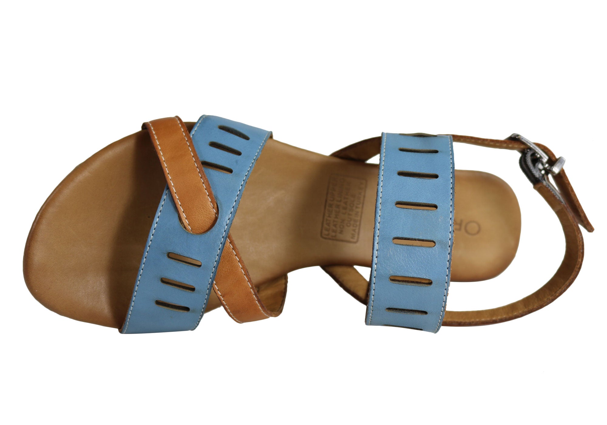 Orizonte Toto Women's European Leather Comfortable Flat Fashion Sandals - Stylish & Comfortable for Walking, Travel & Summer Outfits