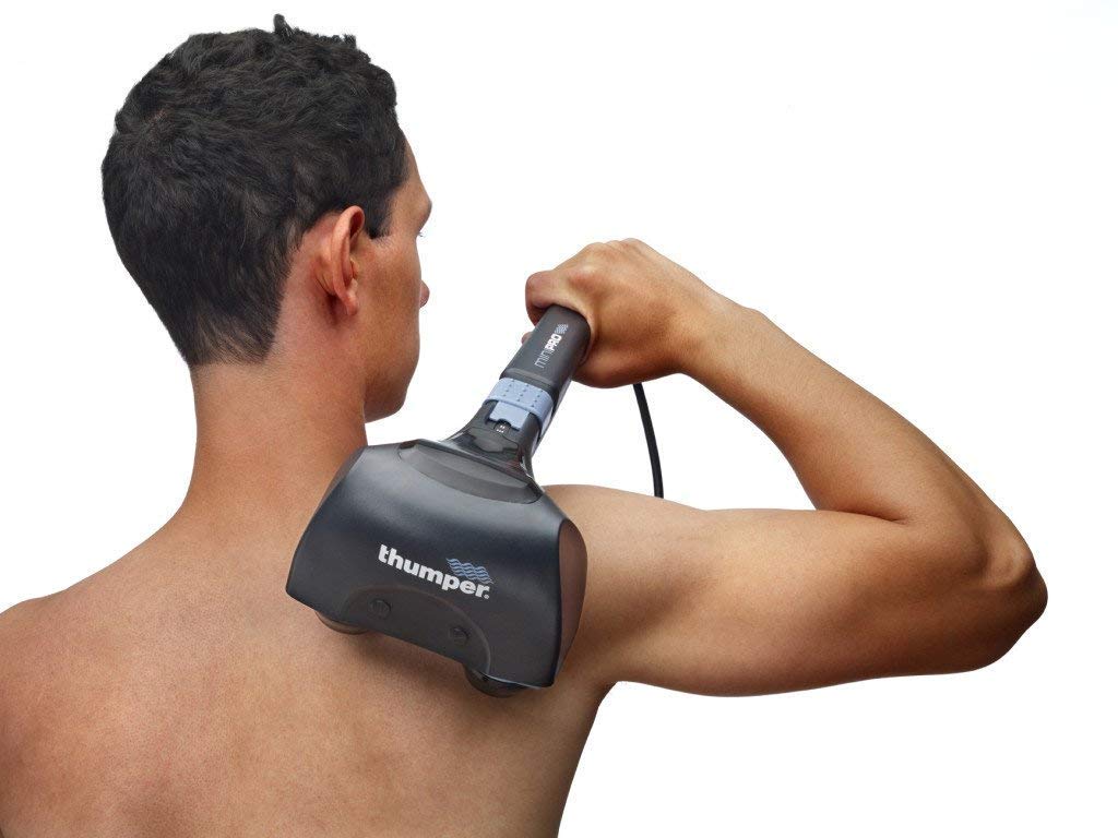 Thumper Mini Pro Handheld Percussive Massager - Portable Deep Tissue Massage Gun with Carrying Case for Muscle Recovery, Pain Relief & Relaxation at Home, Gym or Travel