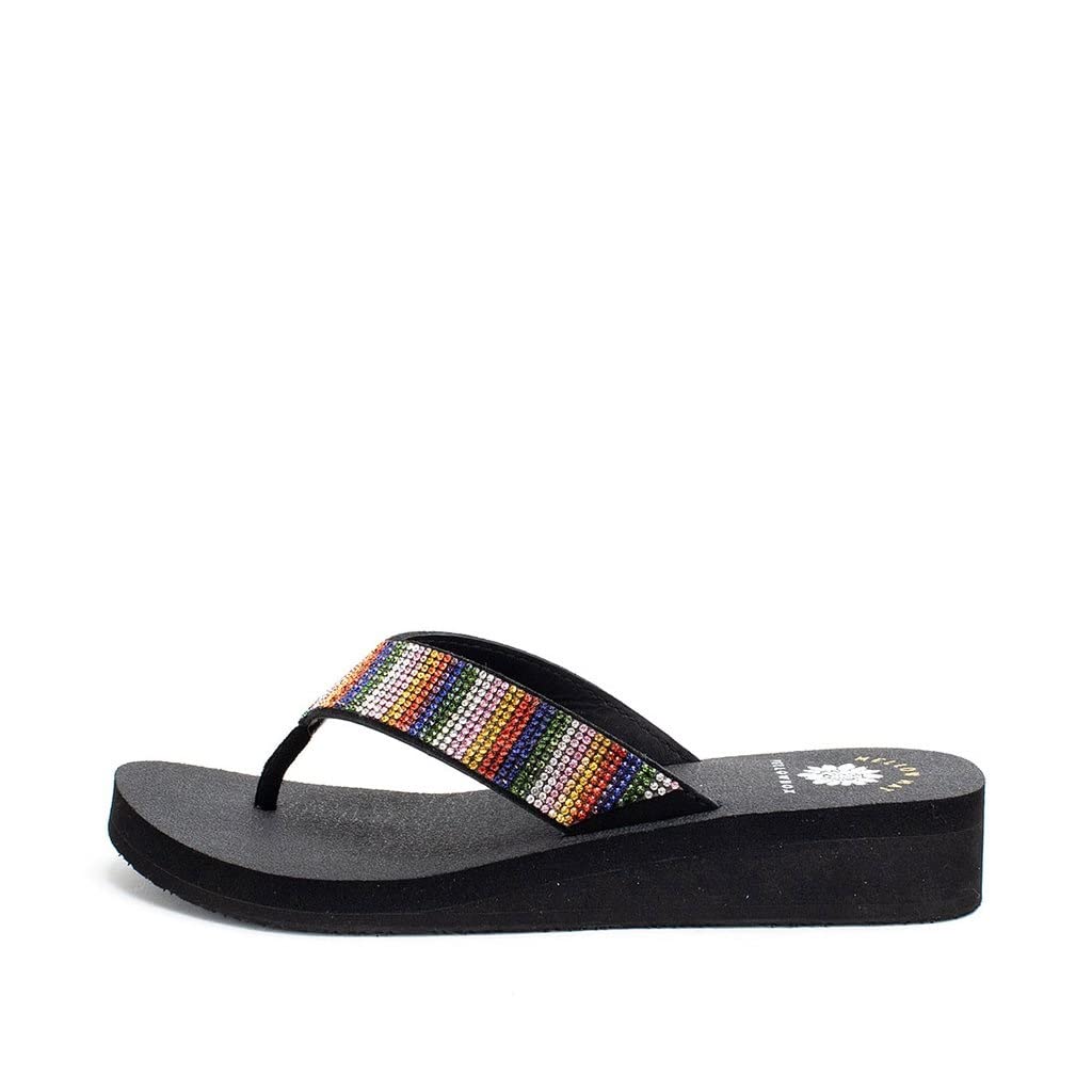 Yellow Box Cassidee Women's Comfortable Slide Sandals - Breathable & Lightweight Summer Beach Shoes for Walking, Travel, and Casual Outings