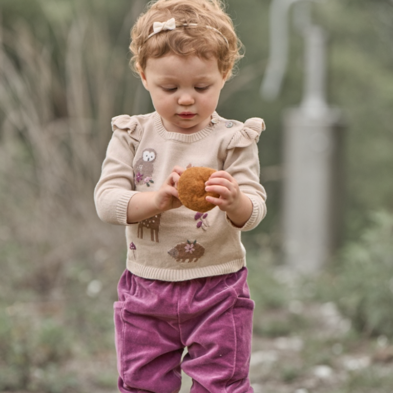 Cozy Forest Family Matching Sweater & Velvet Pants Set - Soft Winter Outfits for Family Photos & Holiday Gatherings