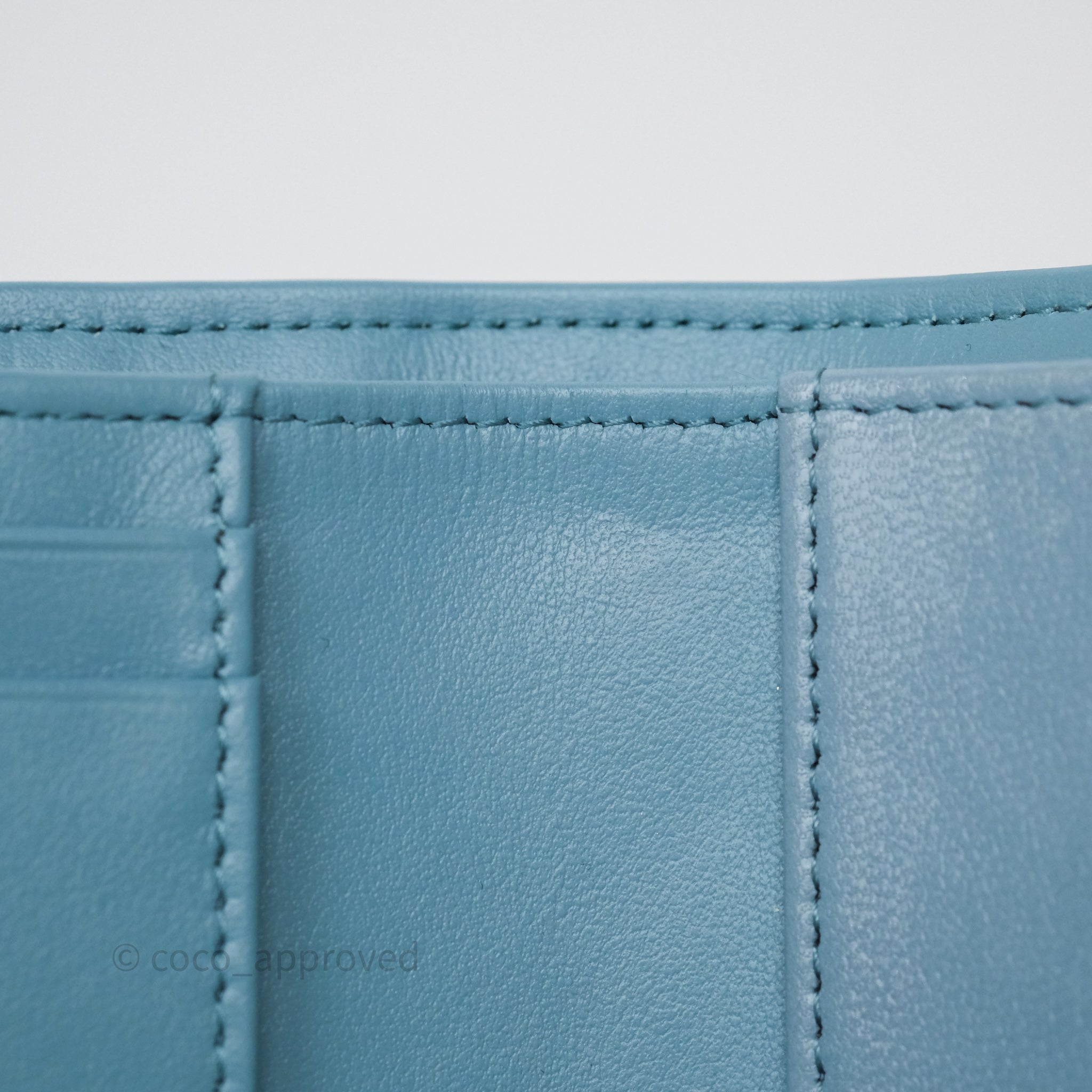 Chanel 19 Short Flap Wallet in Cloud Blue Lambskin Leather - Luxury Designer Crossbody Bag for Women | Perfect for Everyday Use & Special Occasions