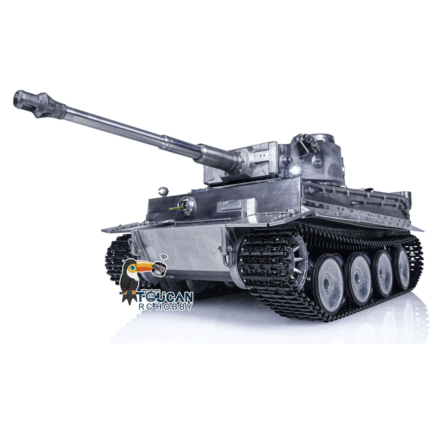 1/16 Scale German Tiger I BB Shooting RC Tank - 100% Metal Construction with Driving Idler Wheels & Shooting Unit | Realistic Battle Simulation for Collectors & Hobbyists | Indoor/Outdoor Military Model Play
