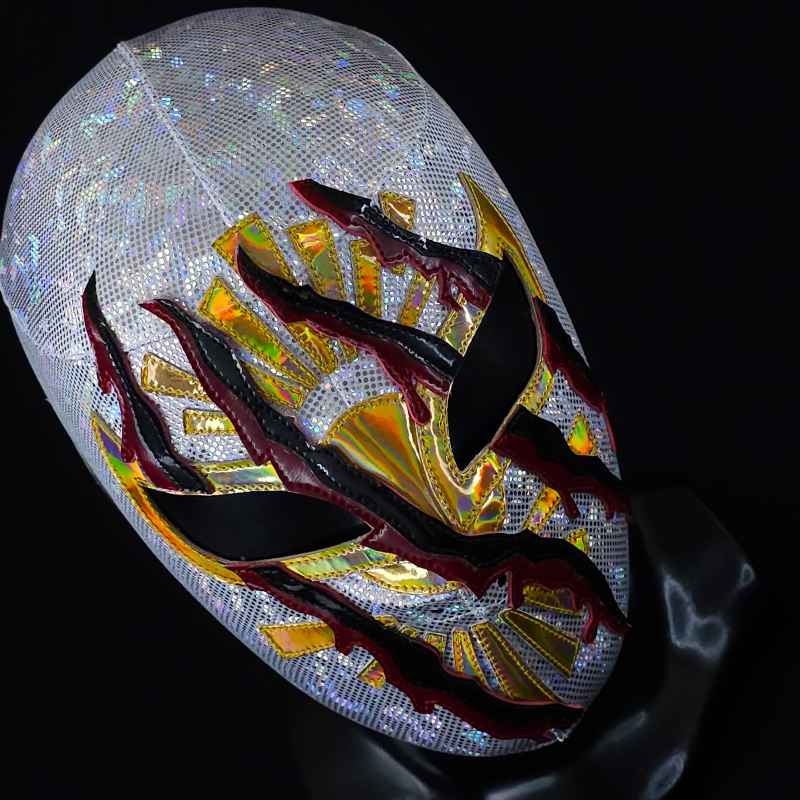 Authentic Mistico Luchador Wrestling Mask - Mexican Libre Wrestler Costume for Cosplay, Halloween & Wrestling Events