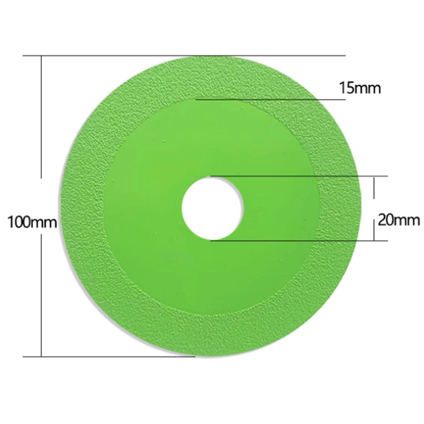 Green Grinding Disc for Angle Grinder - Rock Slab, Glass, Tile & Marble Cutting & Polishing Wheel - Durable Sand Sweeping Saw Blade for DIY & Professional Use
