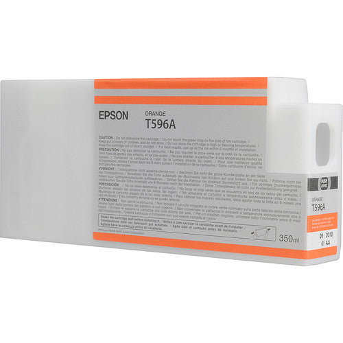 Epson T596A00 Orange UltraChrome HDR Ink Cartridge (350 mL) - High-Quality Printer Ink for Professional Photo Printing, Graphic Design & Large Format Printing Projects