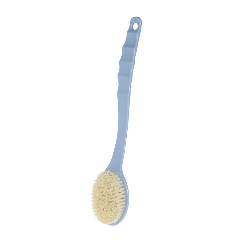 MobFest® Long Handle Bath Brush with Nylon Bristles - Exfoliating & Massaging Shower Brush for Smooth Skin Care - Refreshing Body Scrubber (Multicolor, Large, 1-Pack) - Perfect for Back Scrubbing, Dead Skin Removal & Spa-Like Shower Experience