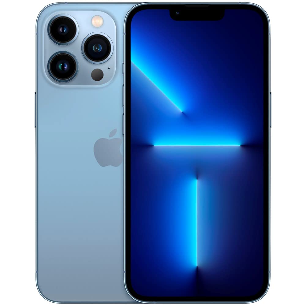 Apple iPhone 13 Pro 128GB Sierra Blue - Unlocked GSM Smartphone (Renewed Premium) - Perfect for Travel, Photography & Business Use