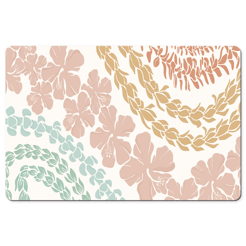 Groovy Lei Desk Mat - Non-Slip Office Desk Pad for Keyboard & Mouse - Perfect for Work, Gaming & Home Office (Black, 36x18 Inches)