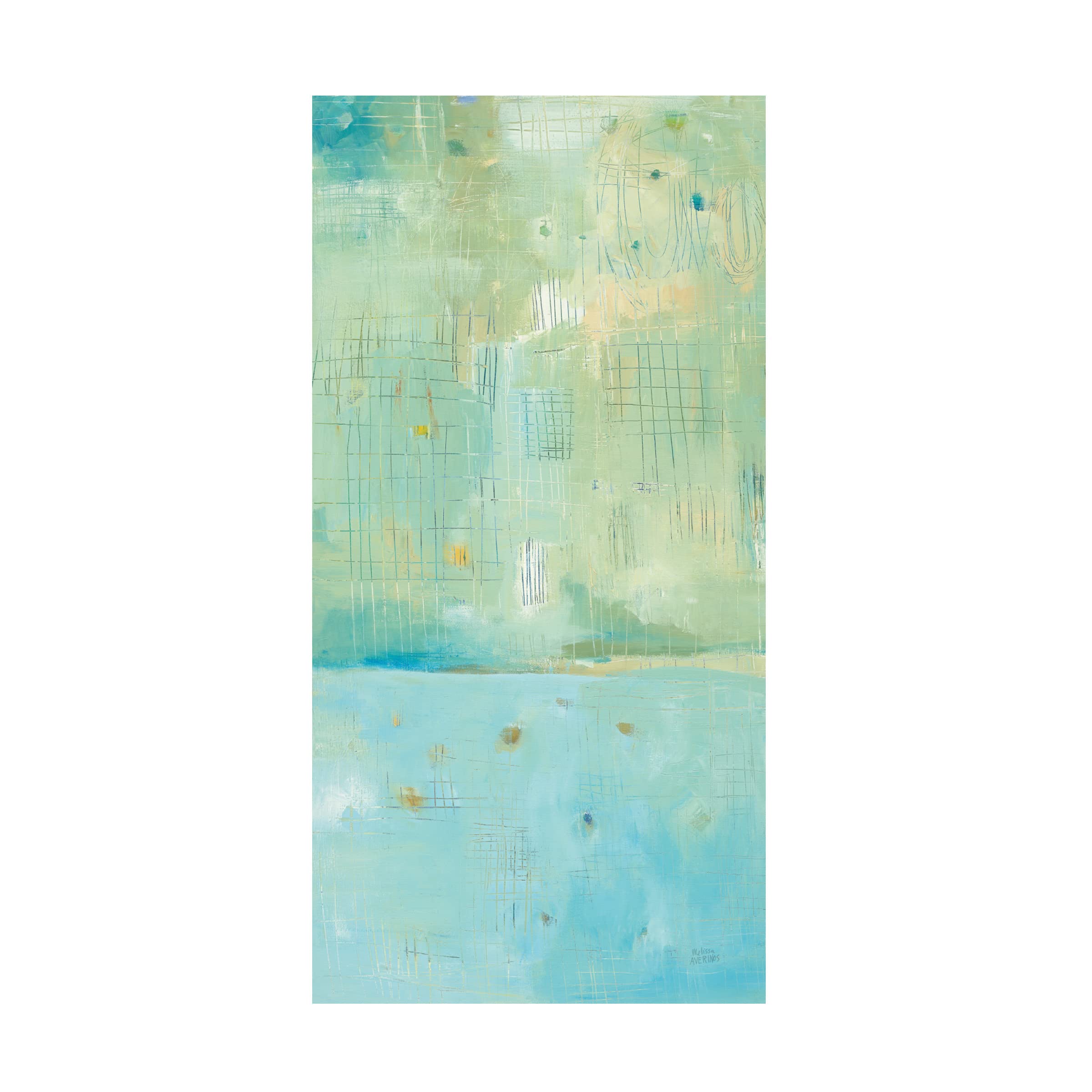 Dreaming of the Shore II Canvas Wall Art by Melissa Averinos - Handmade Coastal Beach Painting for Living Room, Bedroom & Office Decor