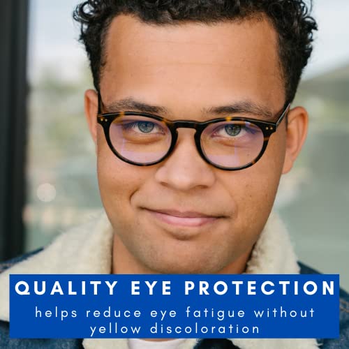 Forte Blue Light Blocking Glasses for Women & Men - Anti Eye Strain Computer & Reading Glasses with UV Protection - Perfect for Office Work, Gaming & Screen Time