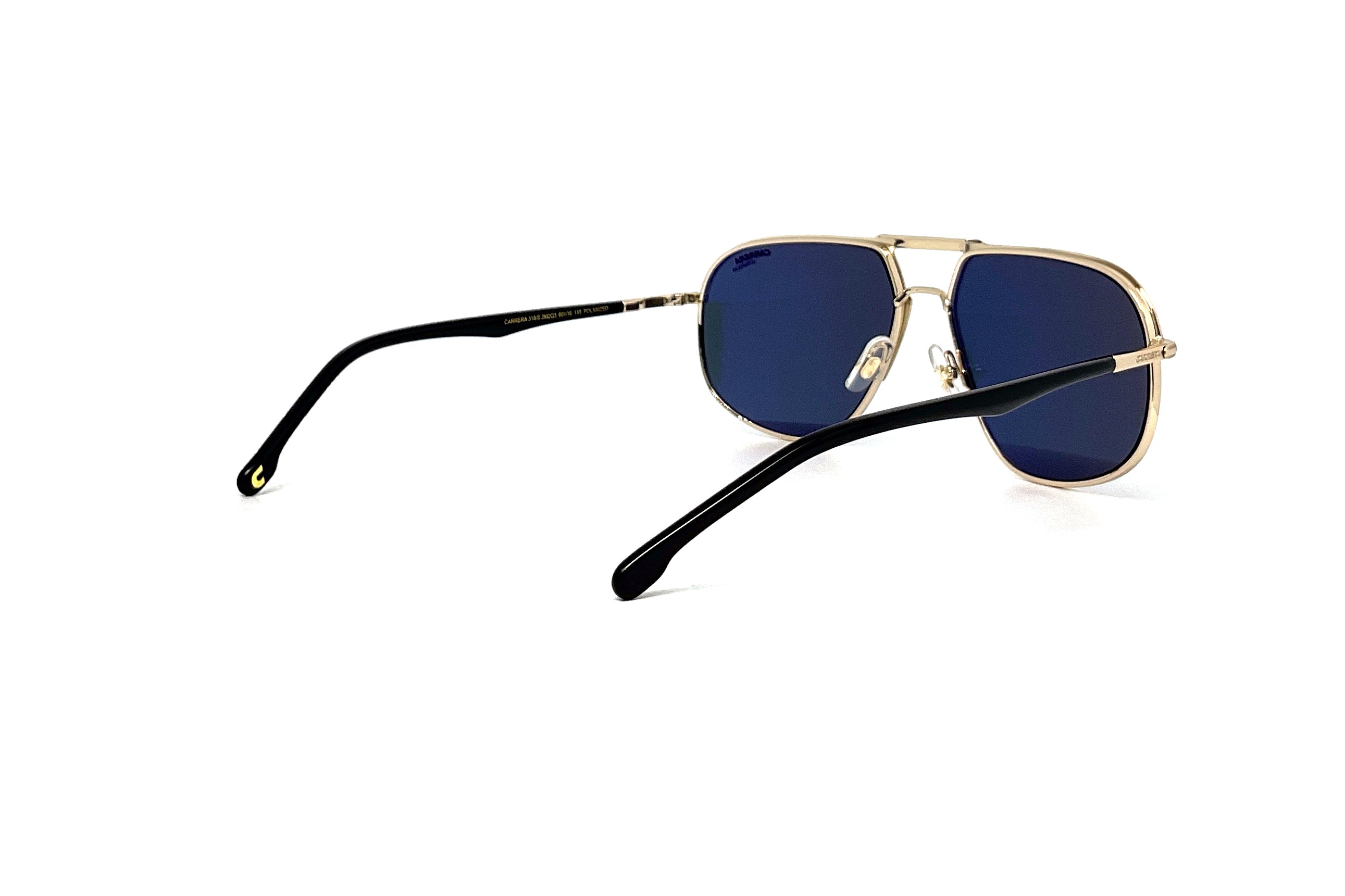 Carrera 318/S Sunglasses - Blue & Gold Aviator Style for Men & Women - UV Protection, Polarized Lenses - Perfect for Driving, Outdoor Sports & Fashion