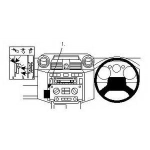 ClicOn No Holes Angled Dash Mount for Land Rover Defender (2007-2016) - Secure Phone Holder for Off-Road Adventures & Daily Commute