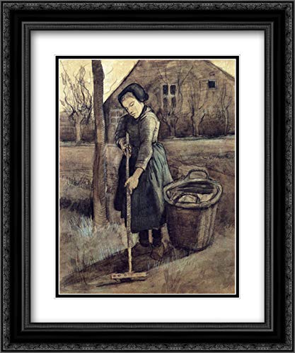 Vincent van Gogh Museum Art Print - 20x24 Black Ornate Frame with Double Matting | Perfect for Home Decor, Office Wall Art & Gift Giving