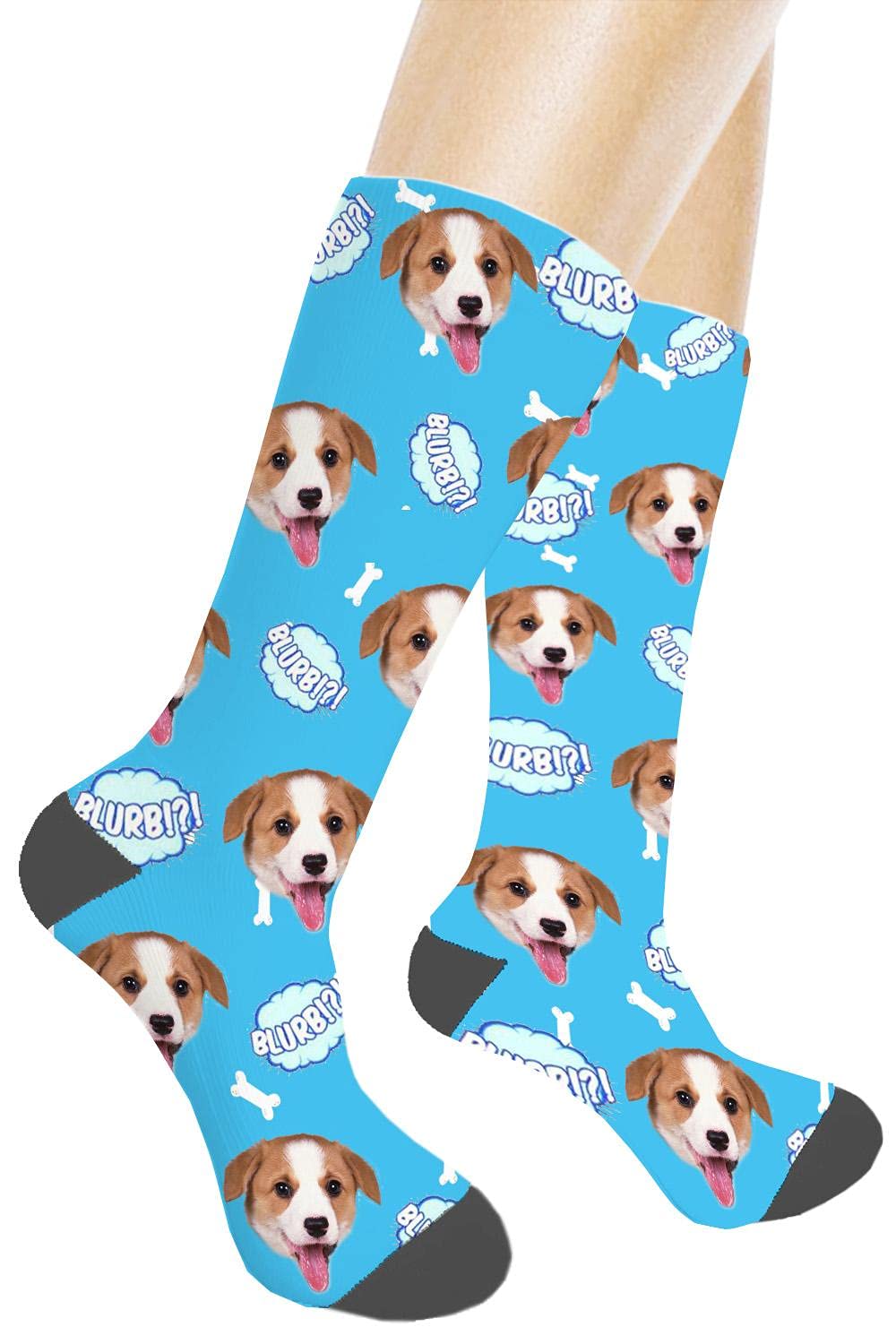ELEGNA Custom Pet Socks for Dogs & Cats - Funny Animal Socks Gift for Men & Women - Perfect for Pet Lovers, Christmas Stocking Stuffers & Matching Outfits