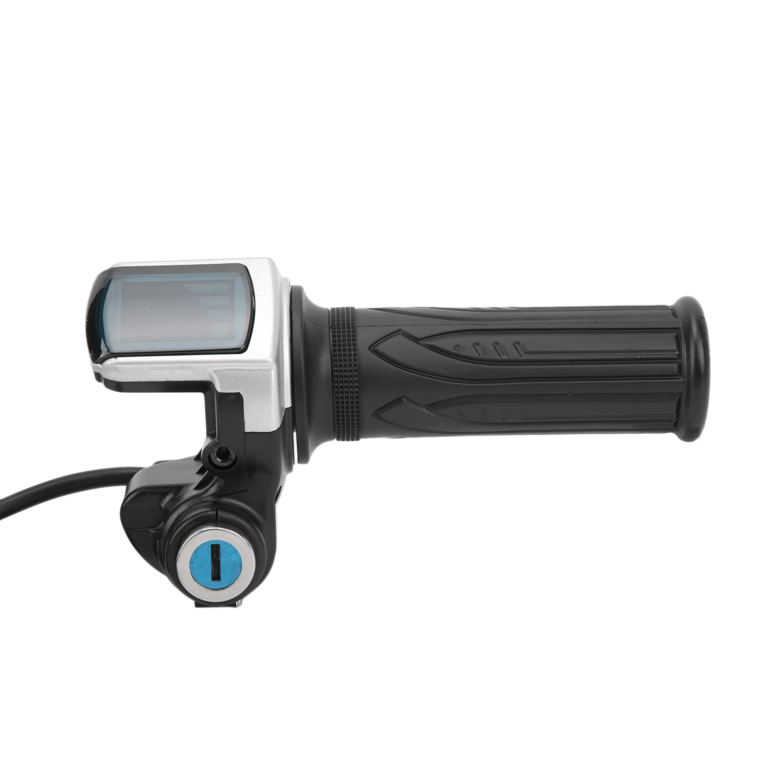 KIMISS 48V Electric Bike Throttle with LED Indicator & Lock Key Set - Universal E-Bike Throttle Grip for Motorcycles, Scooters - Perfect for Commuting, Off-Road Adventures & Urban Riding