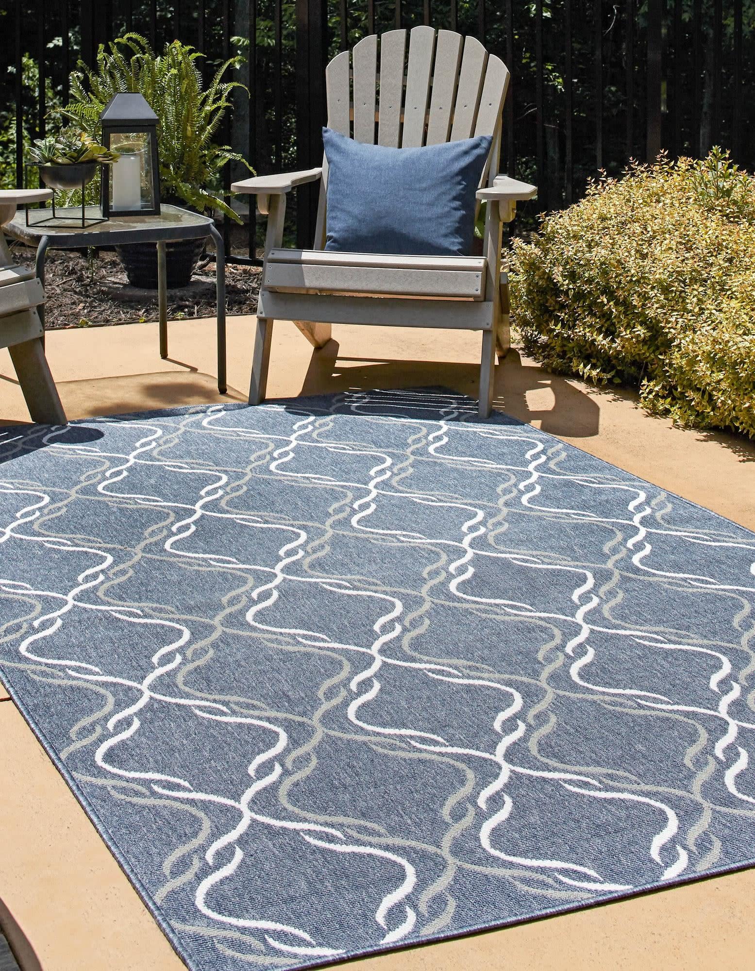 Unique Loom Outdoor Trellis Collection Area Rug - 7'10