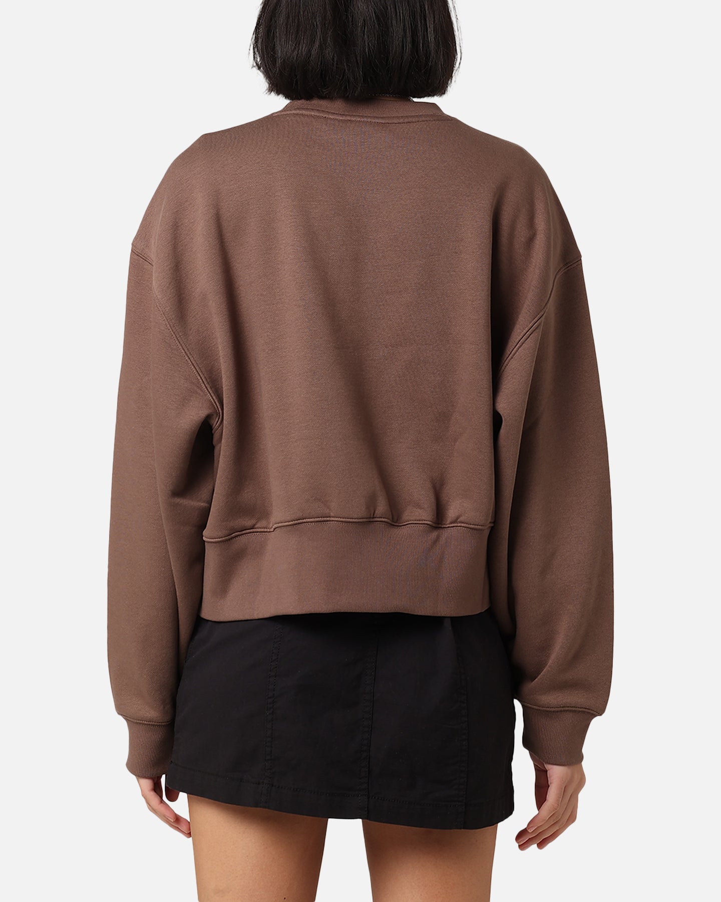 Adidas Women's Essentials Crewneck Sweatshirt - Soft Cotton Pullover Hoodie for Casual Wear, Lounge & Workout - Earth Strata Color
