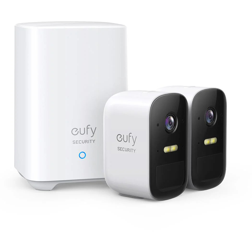 eufy Security eufyCam 2C Pro 2K Wireless Home Security Camera System (2-Pack) - Weatherproof Outdoor Surveillance for Home & Business Protection
