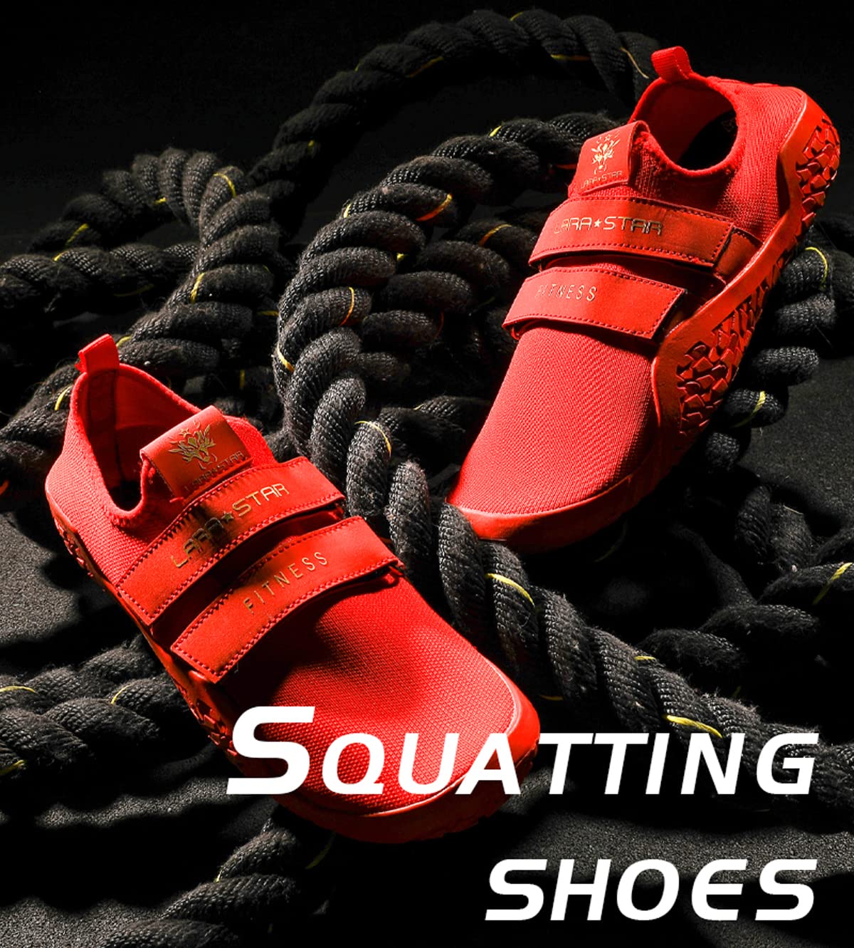 Deadlift Shoes for Men & Women - Barefoot Cross-Trainer Minimalist Fitness Shoes for Weightlifting, Gym Workouts & CrossFit Training