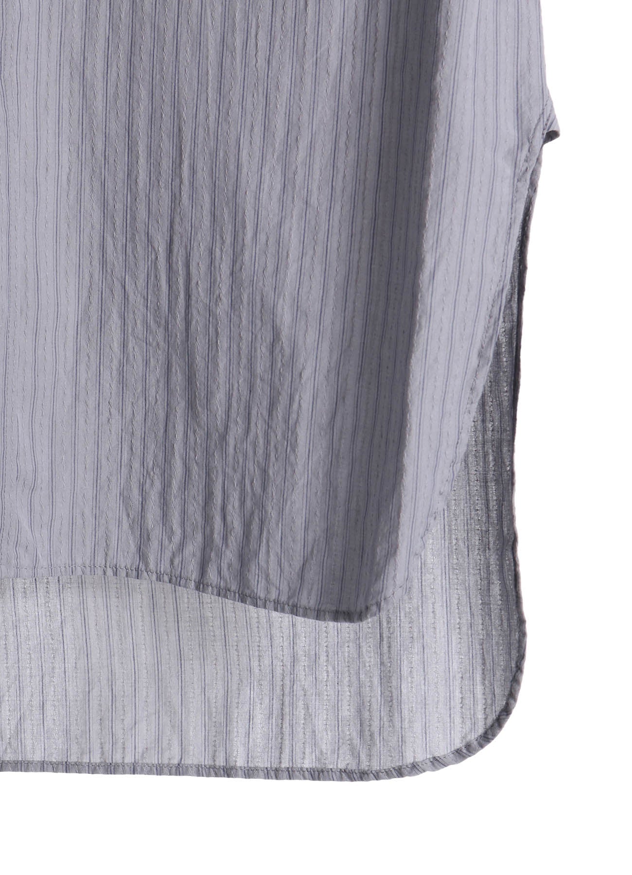 DOBBY STRIPE SHIRRING SLEEVE SHIRT - Women's Fashion Blouse with Ruffled Details & Elastic Cuffs - Perfect for Office Wear, Date Nights & Spring Outfits