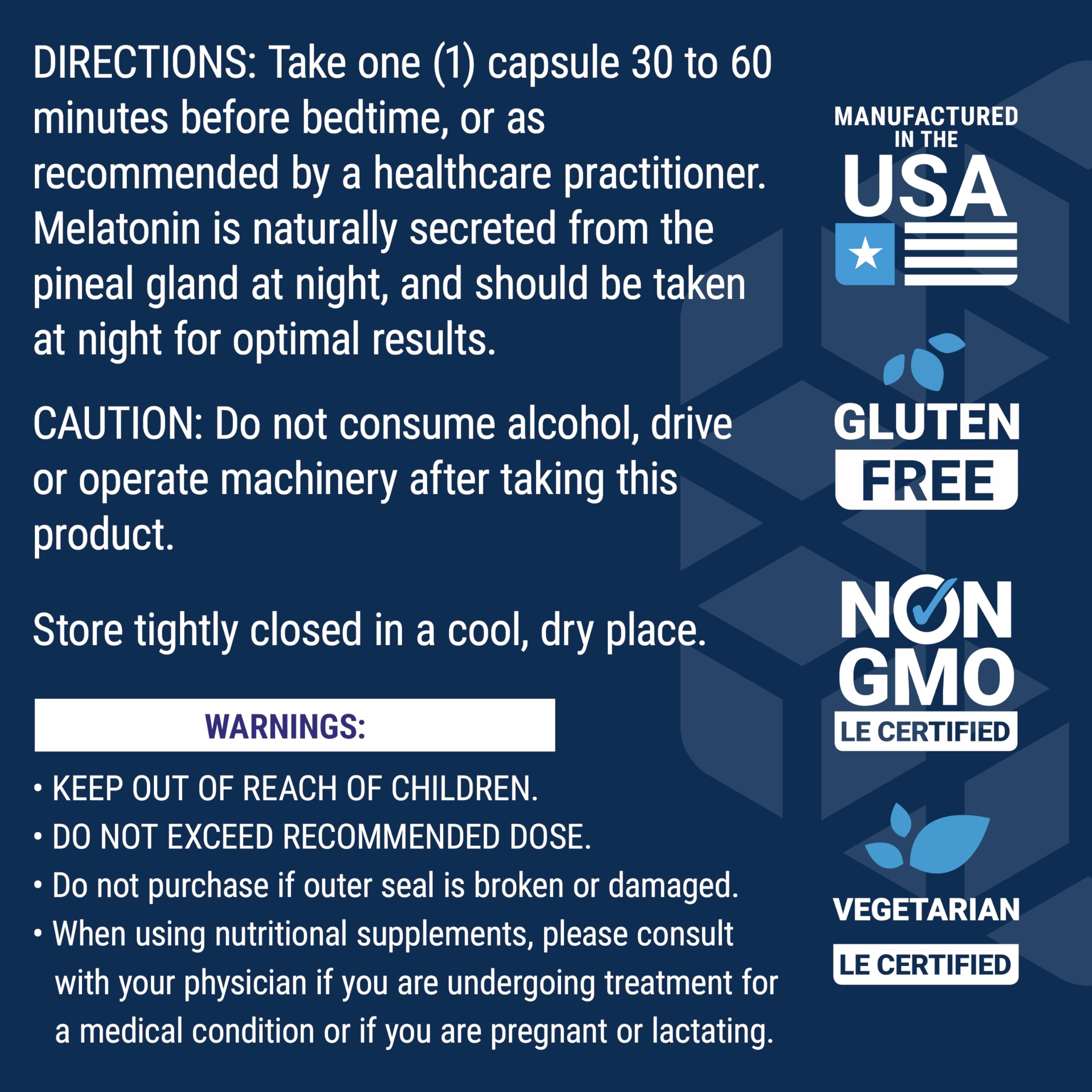 Life Extension Melatonin 3mg - Optimal Sleep Support, Healthy Circadian Rhythms & Cellular Defense | Gluten-Free, Non-GMO, Vegetarian Capsules (60 Count) | Perfect for Jet Lag, Shift Work & Natural Sleep Aid