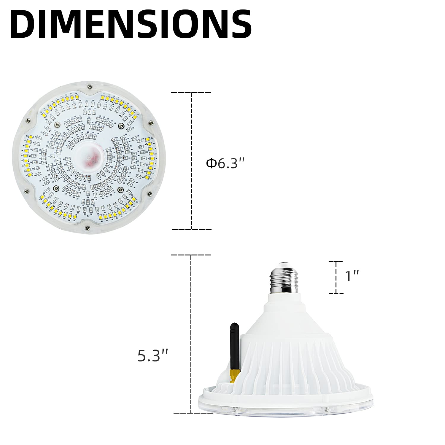 12V 40W RGB LED Color Changing Pool Light Bulb - E26 Base for Inground Swimming Pools, Remote Control Included, Compatible with Pentair & Hayward Fixtures | Perfect for Nighttime Pool Parties, Underwater Lighting, and Backyard Ambiance