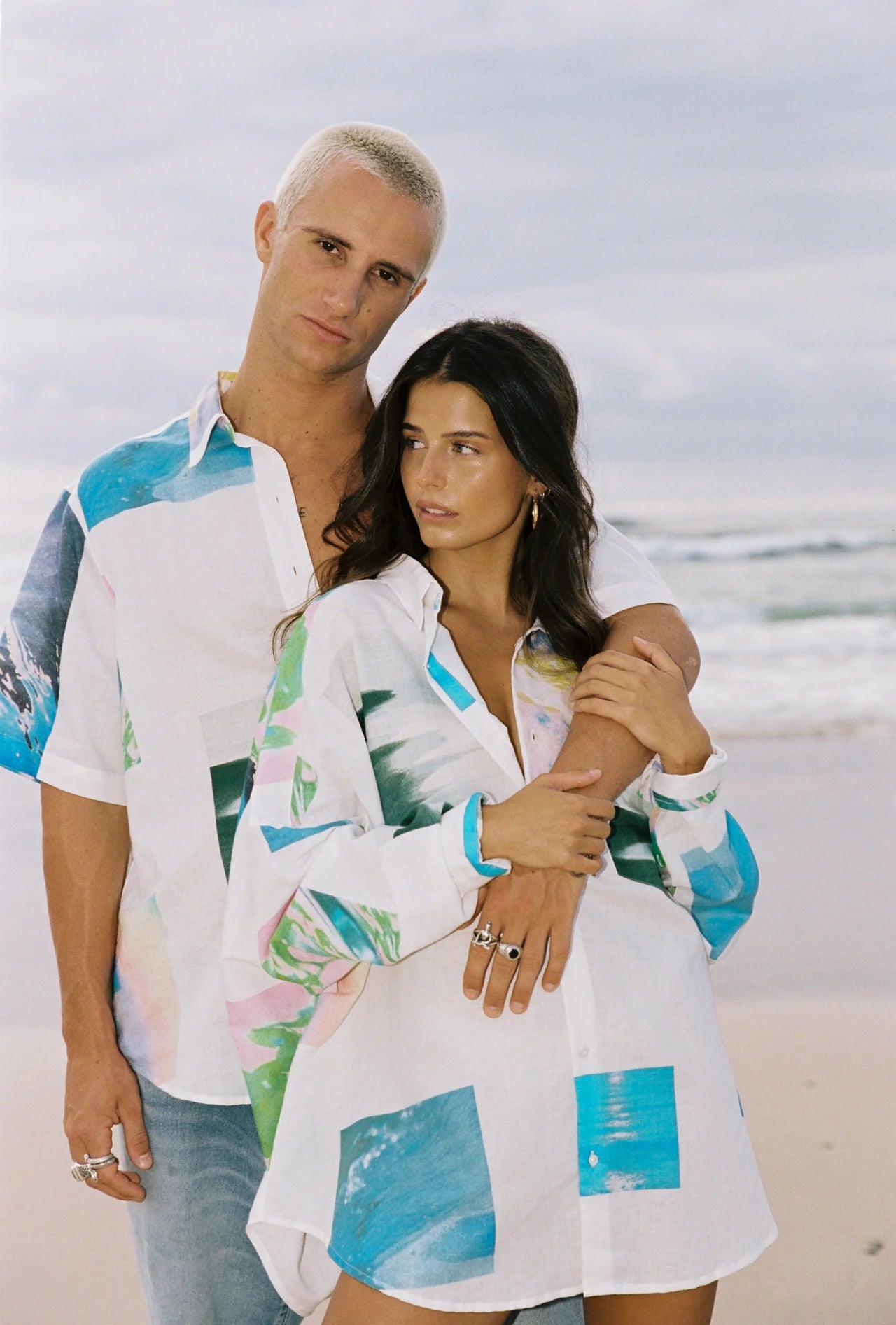 Big Shirt SEA SPACE - Oversized Comfortable T-Shirt for Men & Women - Perfect for Casual Wear, Lounge, and Outdoor Activities