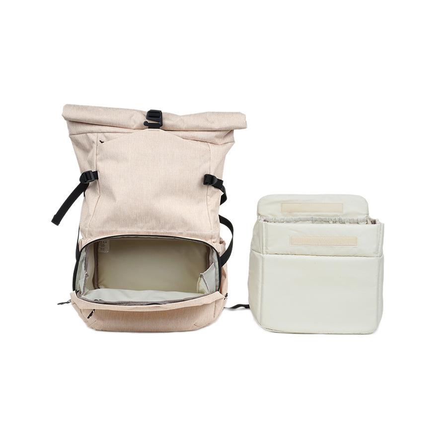 HELLOLULU Holger DSLR Camera Backpack - Waterproof Milk White Photography Bag for Travel & Outdoor Shooting - Perfect for Nikon, Canon, Sony DSLR Cameras and Lenses