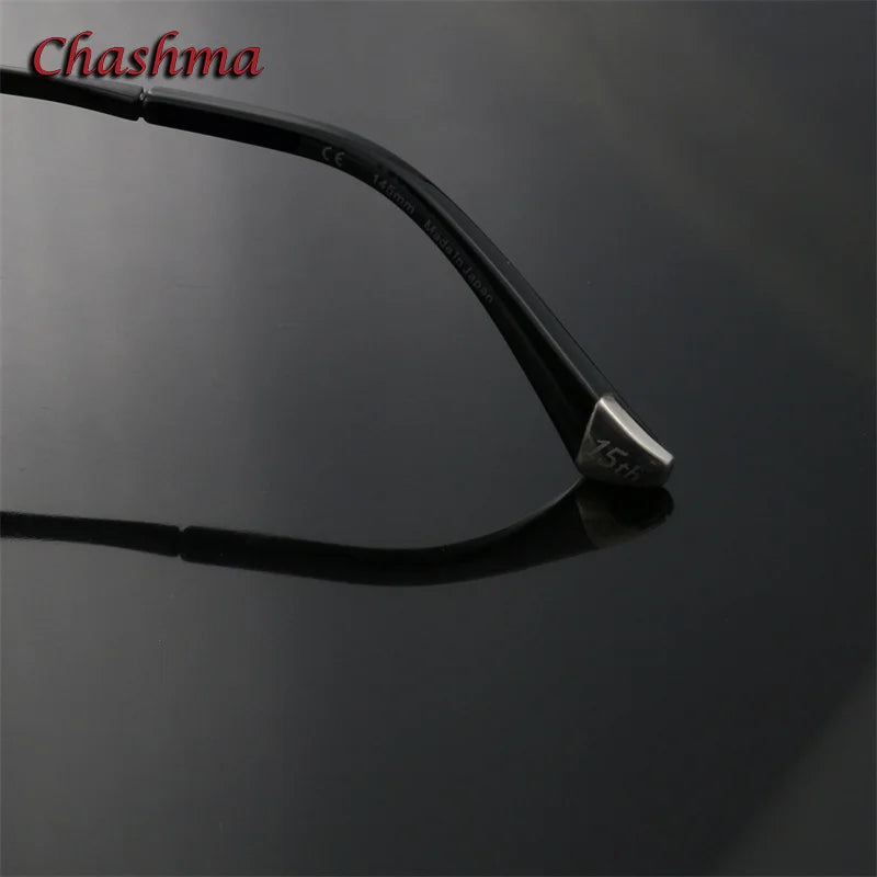 Men's Titanium Square Full Rim Eyeglasses - Lightweight Durable Frame for Reading & Computer Use