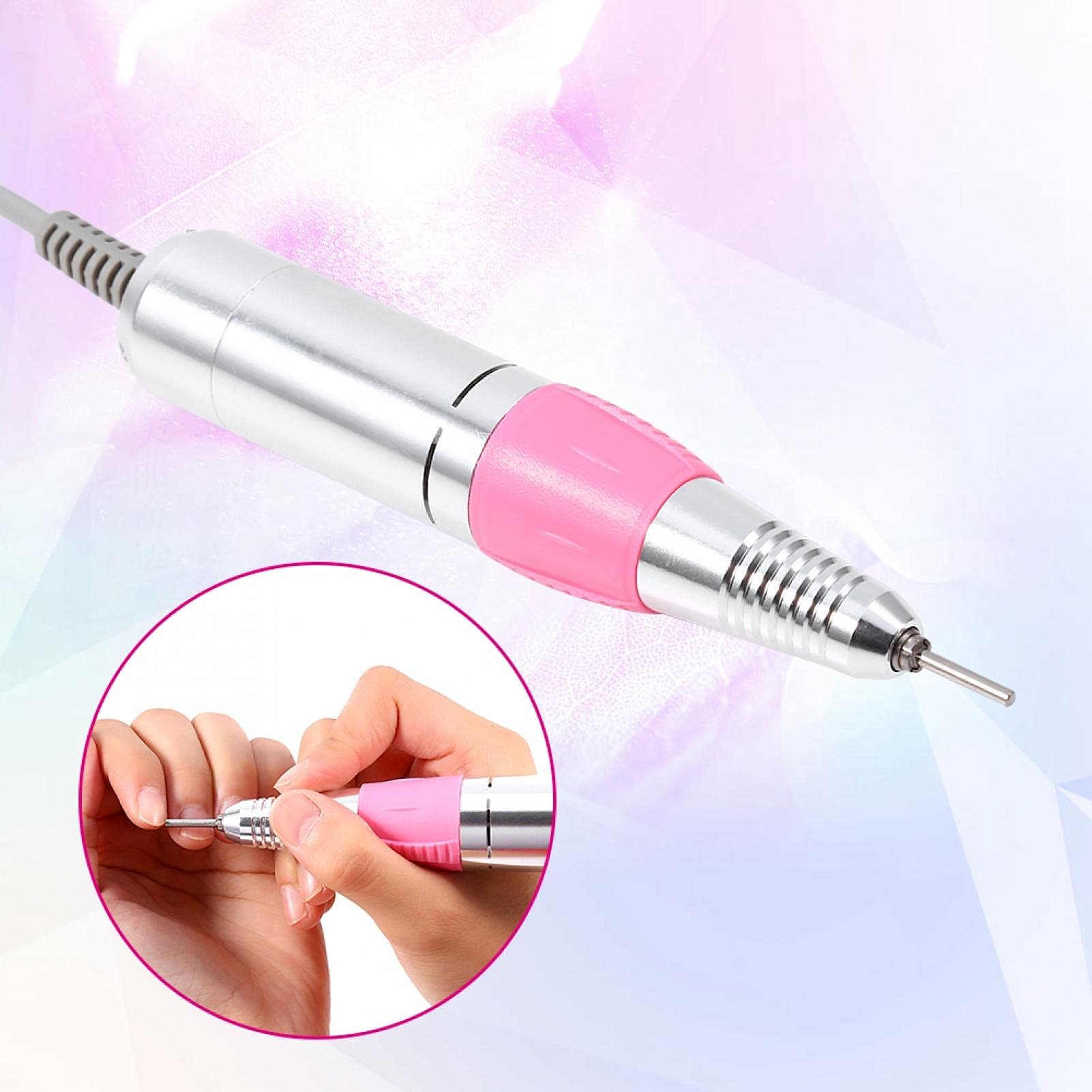 Professional 12V Electric Nail Drill Machine - 30000RPM High Speed Manicure & Pedicure Kit with Handpiece Grinder for Salon & Home Nail Care, Perfect for Acrylic Nails, Gel Polish Removal & Nail Art