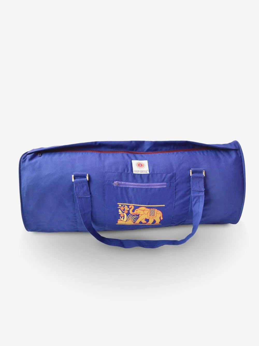 Premium Yoga United Deluxe Elephant Print Yoga Mat Bag with Pockets - Perfect for Yoga Classes, Gym Storage & Travel Accessories