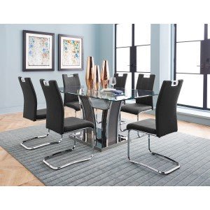 Betmar Dark Gray Side Chairs - Set of 2 Modern Dining Chairs for Kitchen, Dining Room, or Office - Comfortable & Stylish Seating Solution