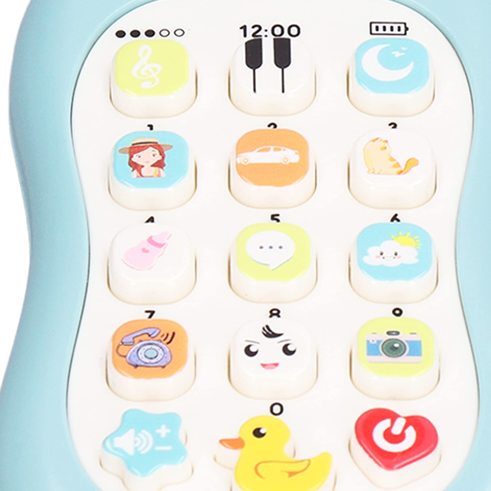 Portable Baby Learning Cell Phone with Pacifier - Educational Toy for Infants & Toddlers - 15 Interactive Functions (Weather Sounds, Piano Music) - Early Learning Mobile Phone Toy - Perfect for Home, Travel & Daycare Playtime