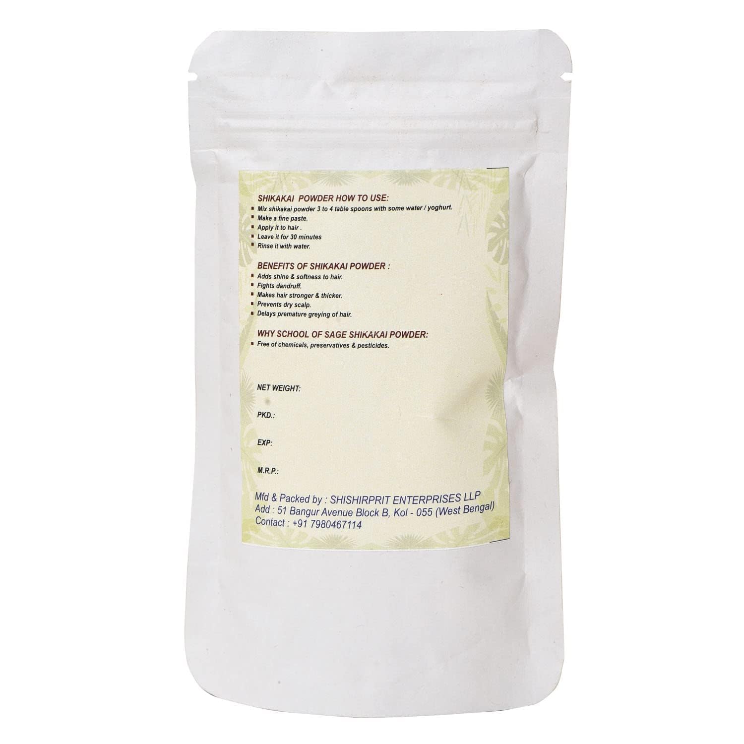 Organic Shikakai Powder for Hair Care | Acacia Concinna Natural Hair Growth & Scalp Treatment | 200g Pack | Ideal for DIY Shampoo, Hair Masks & Ayurvedic Hair Care Routines