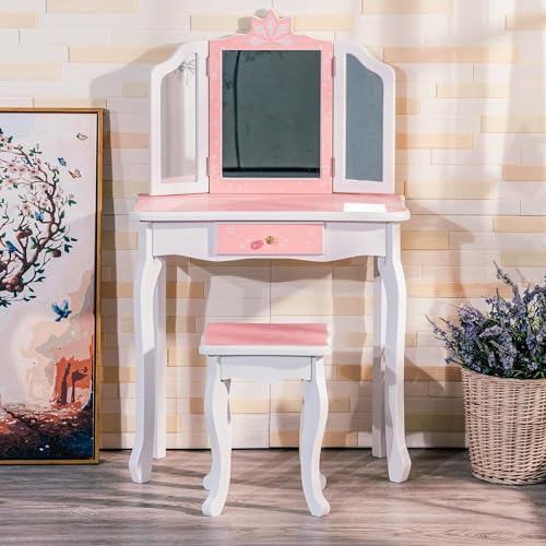 Pink Star Snow Print