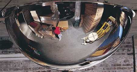 26 Inch Full Dome Mirror - Scratch-Resistant, Shatterproof, Wall-Mounted for Bathroom, Bedroom, and Makeup Vanity