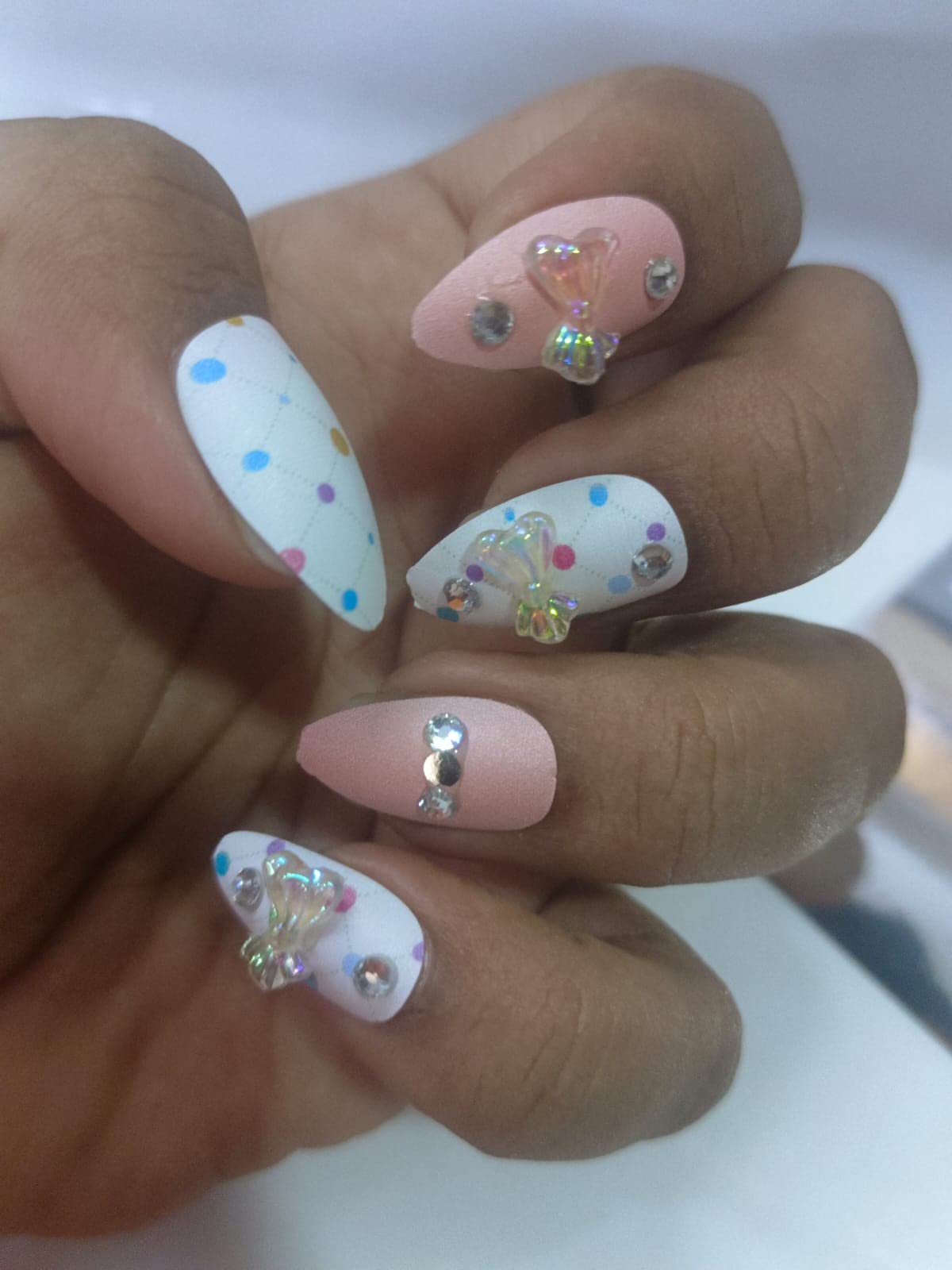 Premium Reusable Fake Nails with 3D Designs - 12 Pack of Artificial Nails for Women - Perfect for Parties, Weddings & Special Occasions