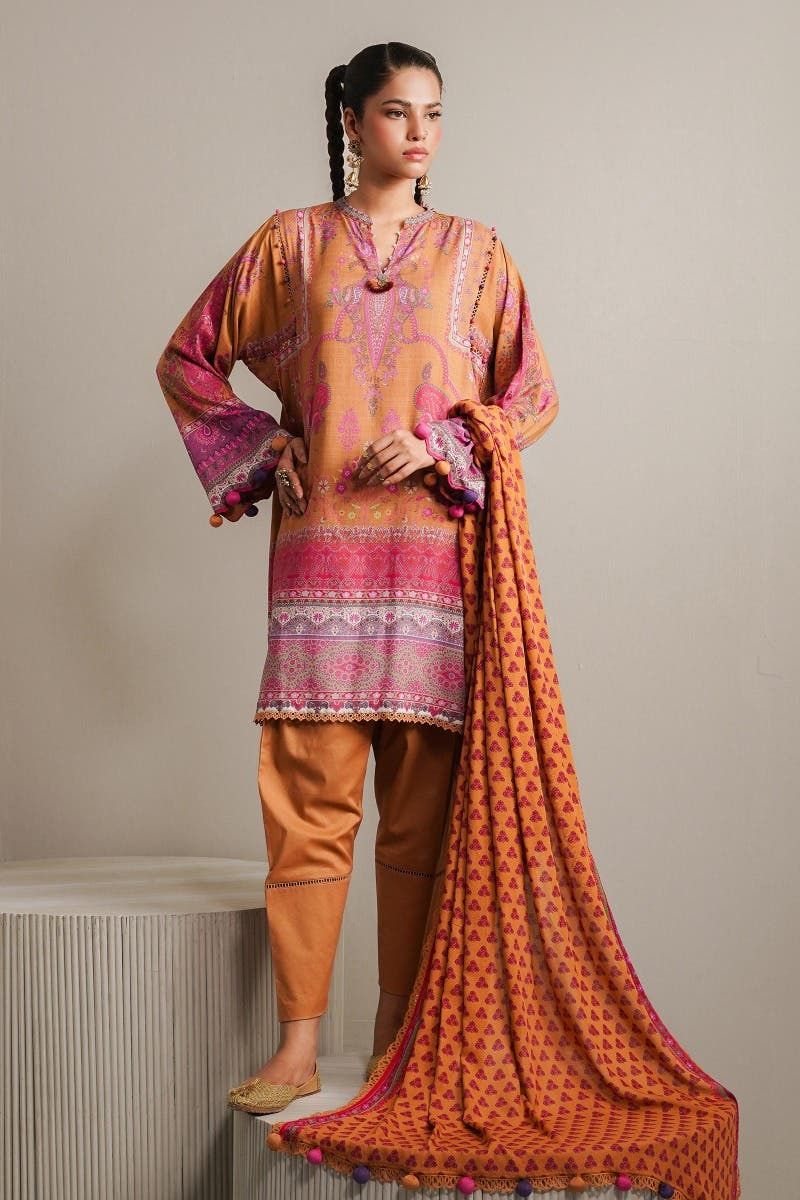 Sana Safinaz Mahay Stitched Embroidered Formal Dress - Elegant Pakistani Designer Wear for Weddings, Parties & Special Occasions
