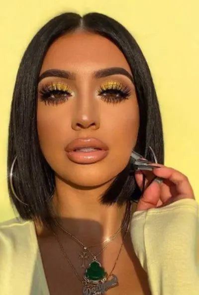 Premium Cassidy Straight Medium Long Human Hair Full Lace Wig - 100% Remy Hair for Natural Look | Perfect for Daily Wear, Cosplay & Special Occasions